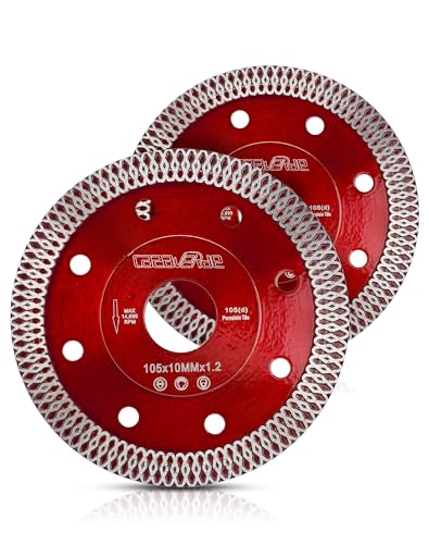 Casaverde 2Pcs/Lot Super Thin 4" Diamond Porcelain Cutting Blade for Cutting Ceramic or Porcelain Tiles - Image 2