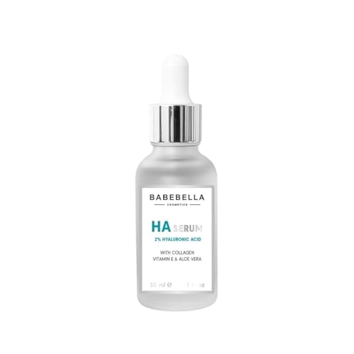 Babebella Cosmetics 2% Hyaluronic Acid Serum with Vitamin E, Collagen & Aloe Vera, Advanced Anti-Aging Face Serum for Fine Lines, Wrinkles, and Plumping, Moisturizing and Skin Repair, 30ml - Image 2