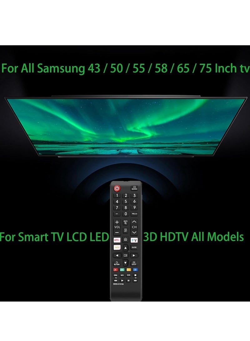 PopZa ATA-D Universal Remote Control for All Samsung TVs – Compatible with Samsung LED, LCD, HDTV, Smart, QLED, UHD, SUHD, 3D, Frame Series – Easy Setup, Long Range, Plug & Play – Replacement Remote for Samsung Smart TV Models - Image 4