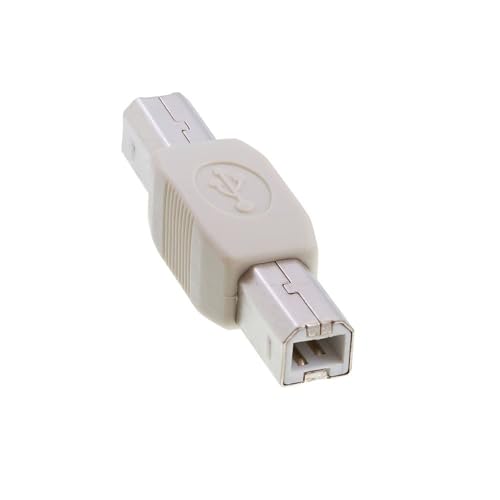 Cmple - USB B to B Adapter USB 2.0 Male to Male Coupler Plug to Plug Connector Converter for Printer Scanner HDD External Hard Drive - Image 1