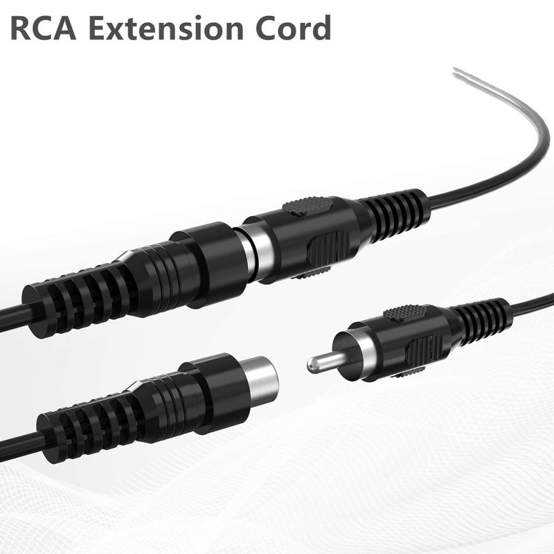 HAKUHO 1RCA male TO 1RCA female Audio Video RCA cable for Speaker,Subwoofer,Camera,HDTV,Amplifier-5MTR/15.2 feet,Black - Image 3