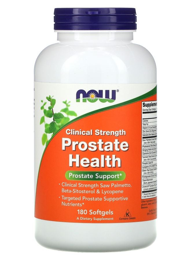 now Clinical Strength Prostate Health 180 Softgels
