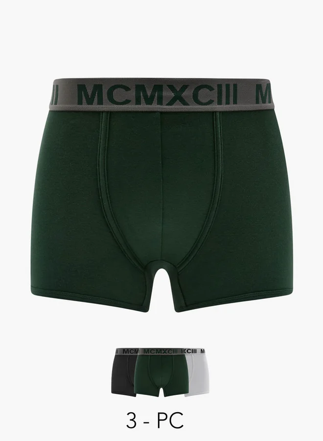 سبلاش فيڤ Men Hipster Trunks - Pack of 3