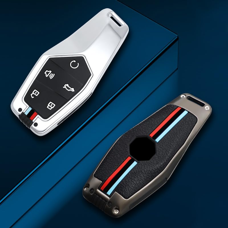 Ysbxitu Fit for MG 5 Buttons Keyless Remote Key Fob Cover with Keychain Fit for MG Smart Key Shell Case Key Holder Compatible with MG ONE 2022 2023 2024 Key Protective Cover Key Sleeve-B Black - Image 5
