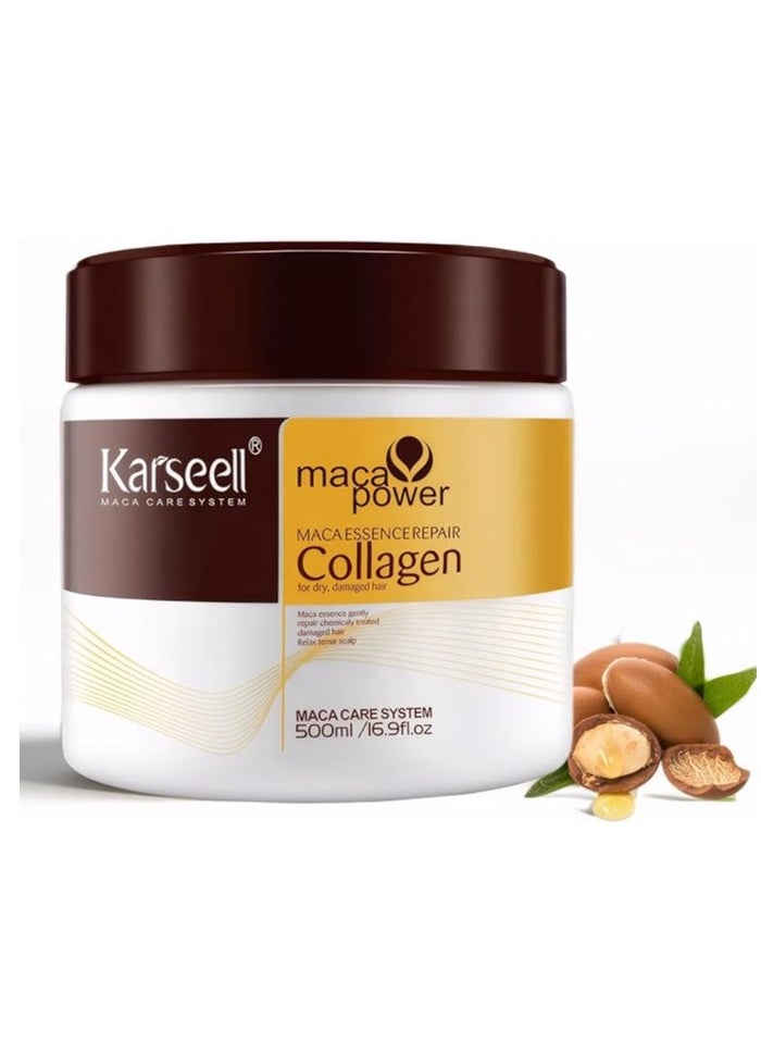 Karseell Collagen Hair Treatment Mask for Dry and Damaged Hair - 500ml  - Image 3