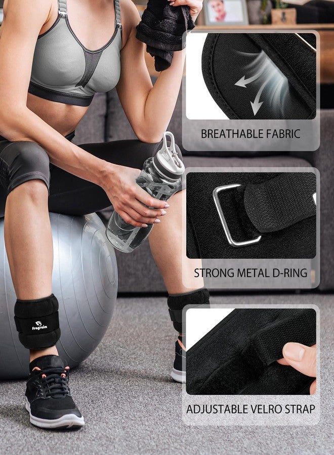 Fragraim Ankle Weights, 1.5 Lbs Each (3 Lbs Pair) Wrist Leg Arm Weights for Women, Kids and Men, Comfortable and Soft, Pretty Sturdy, Perfect for Dancing, Running, Walking, Fitness, Workout (Black) - Image 3