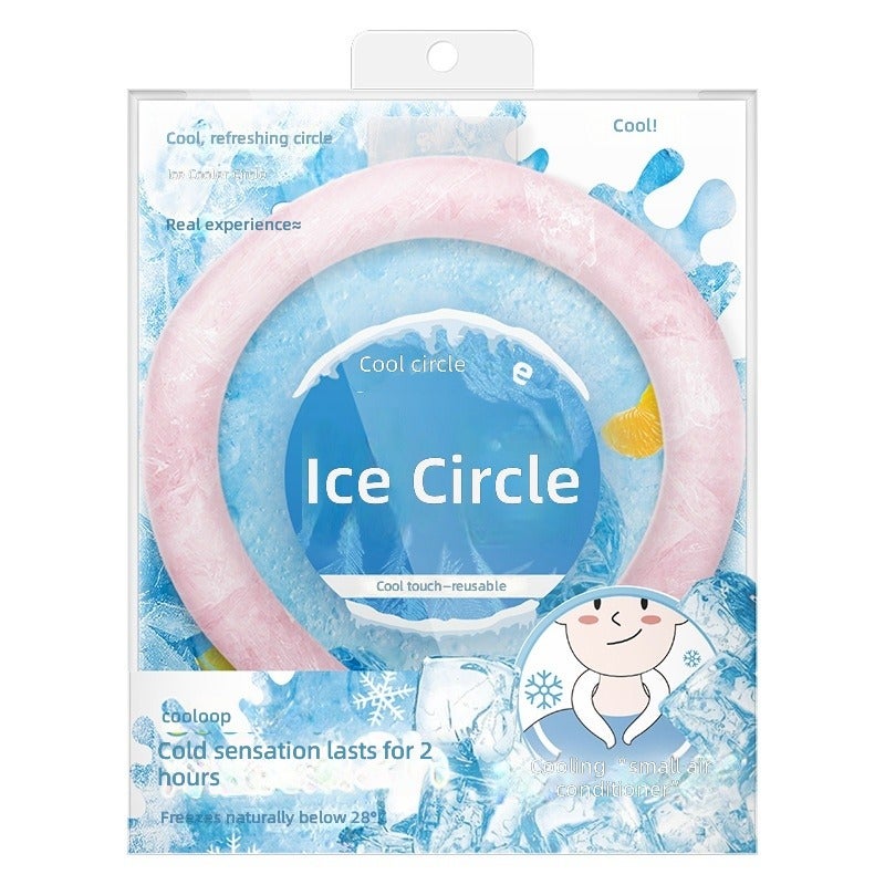 Summer Cooling Ice Ring - Portable Neck Cooler for Outdoor Sports