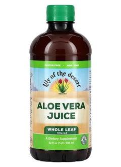 Lily Of the Desert Aloe Vera Juice Whole Leaf Filtered 32 fl oz (946 ml) 