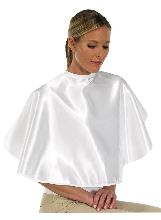 Canyon Rose Esthetician'S Client Cape For Makeup Application White Satin Reflects Light Upwards To Face Helps Eliminate Shadows For Even Makeup Application - Image 1