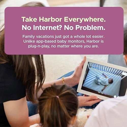Harbor Smart Baby Monitor with 10” Tablet - The Most Reliable Way to Monitor Your Baby with or Without Internet - Private & Secure - Travel Friendly - Supports 2+ Cameras - Lifetime Membership - Image 3