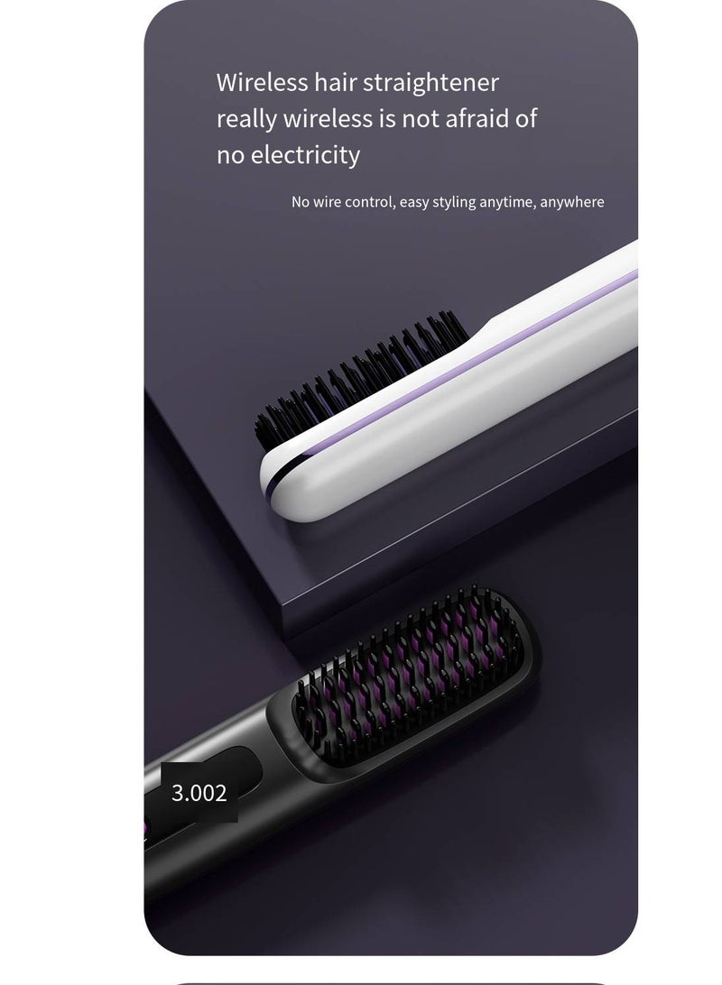 general Mini Ionic Straightening Comb – Travel-Friendly Straightener & Curler for Men/Women, Dual-Use Hair Styling Tool - Image 2