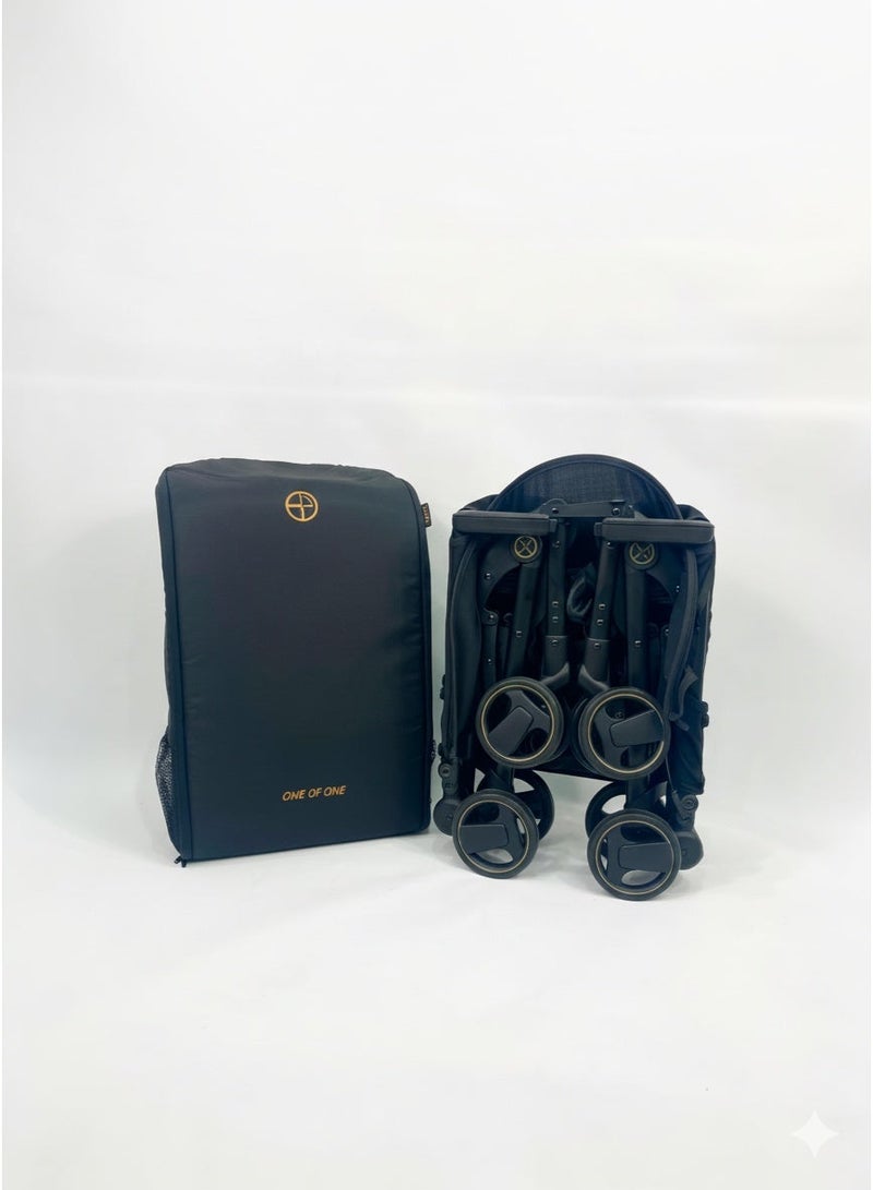 burbay Premium Lightweight Travel Stroller (Cabin Approved) with Pouch - Ultra Compact, One-Hand Fold for Newborns & Toddlers - Image 4