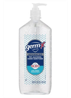 Germ-X Germ-x Advanced Hand Sanitizer, Non-Drying Moisturizing Clear Gel, Instant and No Rinse Formula, Large Family Size Pump Bottle, 34 Fl Oz (1 Liter)  - Image 1