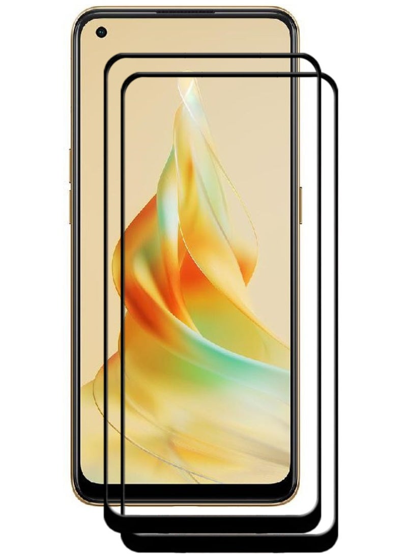 ACLIX 2 Pieces Antistatic ESD Dustproof Premium Quality High Definition Tempered Glass Screen Protector Designed For Oppo Reno8 T - Image 1