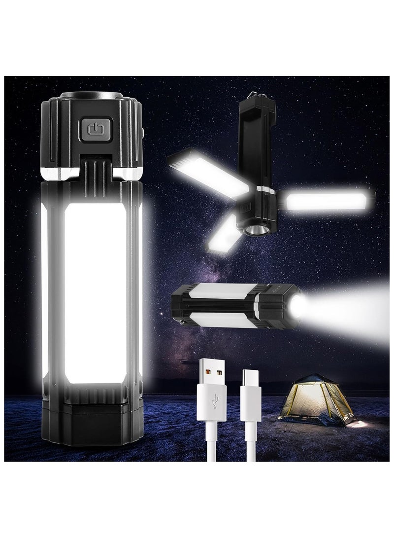 فانوس تخييم LED: مصابيح تخييم خارجية قابلة لإعادة الشحن تعمل بالبطارية - 300 لومن، 5 أوضاع سطوع، مصابيح خيمة مقاومة للماء لانقطاع التيار الكهربائي في حالات الطوارئ في هوريكان هوم - Image 1