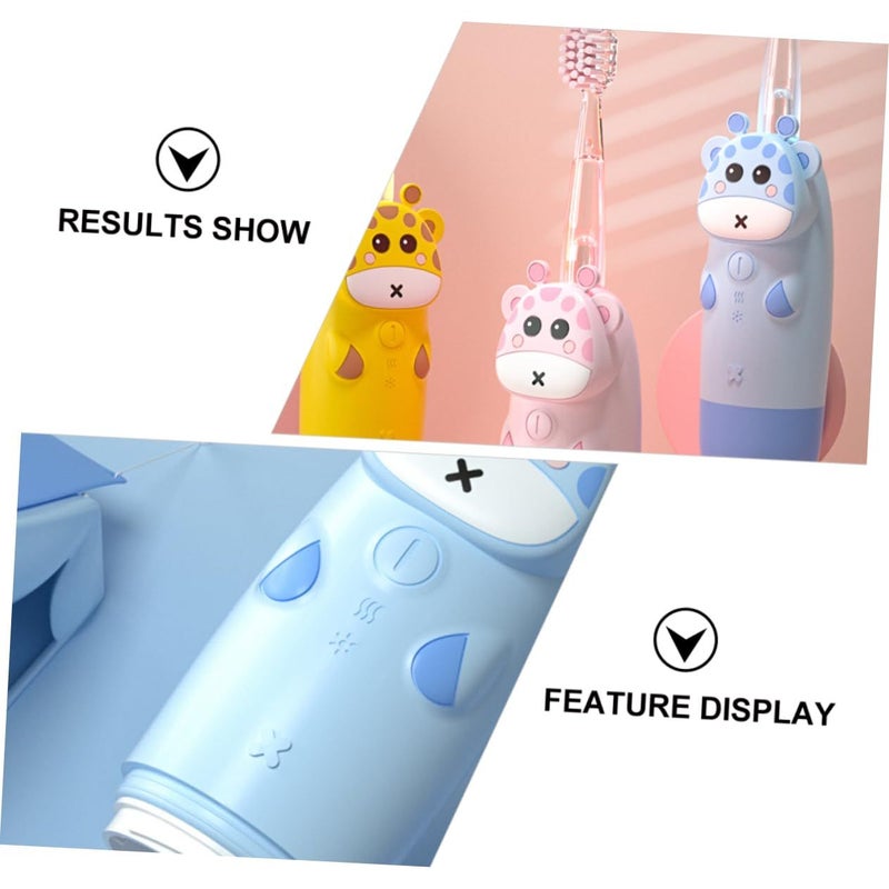 Kids Sonic Electric Toothbrush Fast Vibrating Replaceable Heads - Image 4