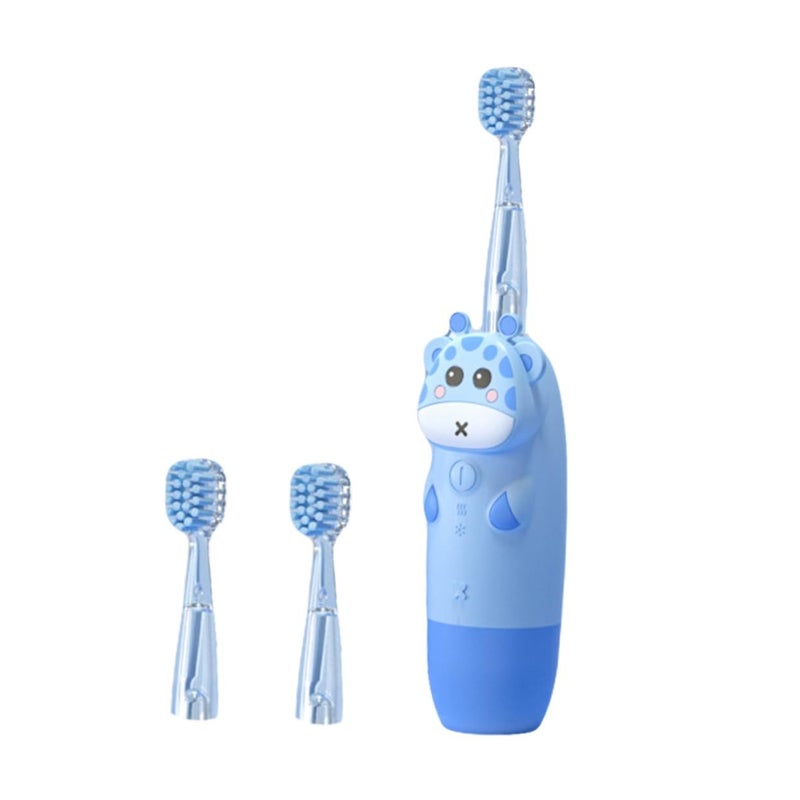 Kids Sonic Electric Toothbrush Fast Vibrating Replaceable Heads - Image 2