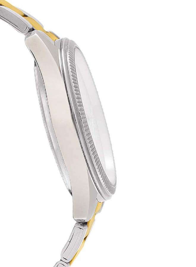 كاسيو ساعة يد بعقارب ومقاومة للماء طراز MTP-1302SG-7AV - قياس 39 مم - فضي/ذهبي رجال - Image 5