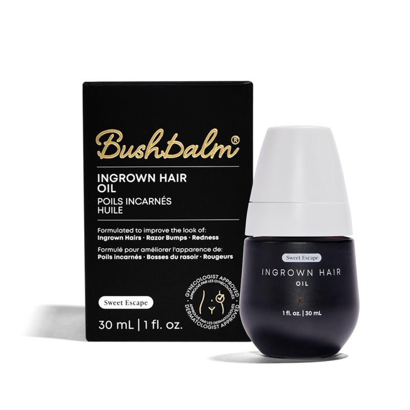 Bushbalm Ingrown Hair Oil  Helps With Ingrown Hair Underarm Bumps Soothes Razor Bumps Post Shave Redness and Itching  30ml Sweet Escape