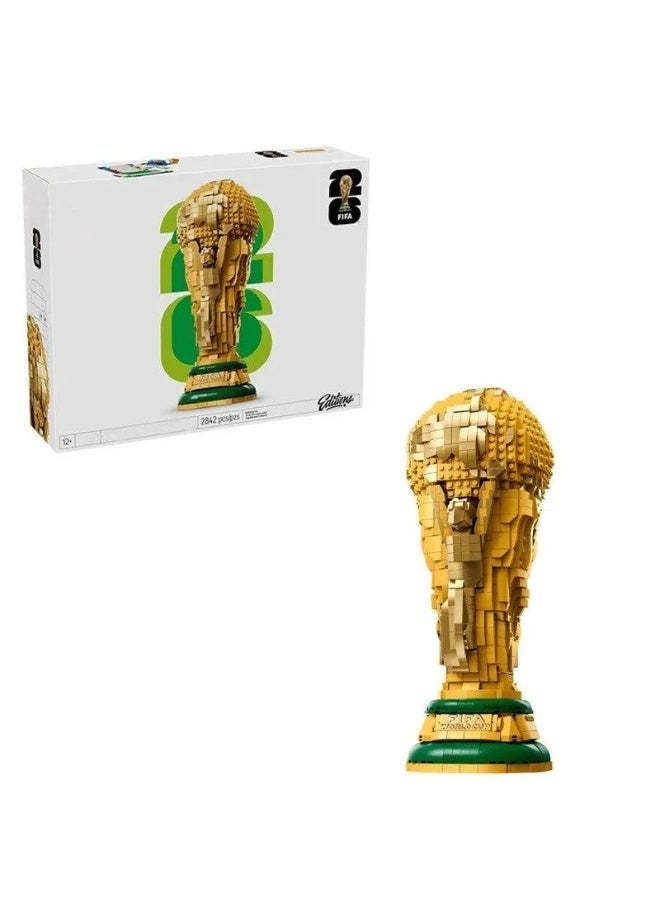 World Cup Trophy 1:1 Scale Building Block Model  Set, Compatible with Lego Bricks - Image 1