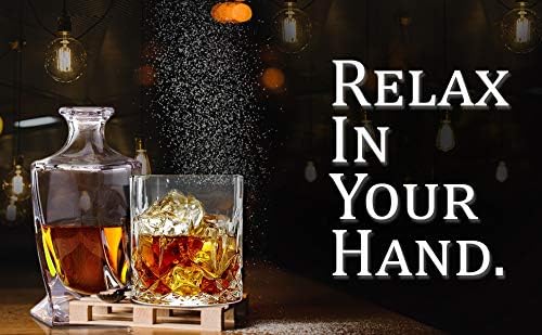 Kites كؤوس ويسكي كريستال شفاف بتصميم ماسي فاخر 360 مل مجموعة من 6 قطع - Image 5