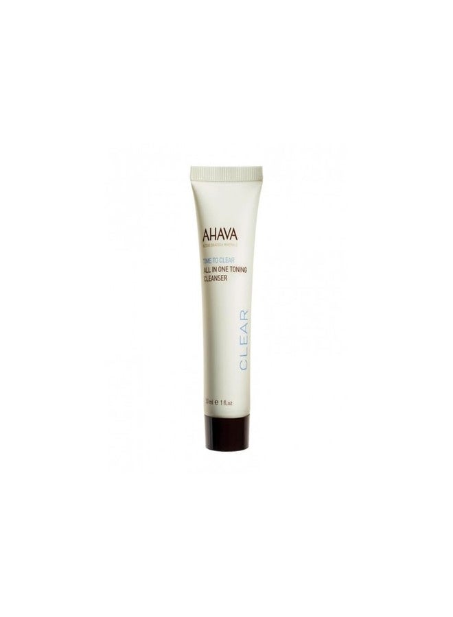 AHAVA All-In-One Toning Cleanser - Skin-Friendly, Soft, Water-Based Formula Gently Removes Dirt, Impurities & Makeup Including Eyes, Rebalances pH, Made with Our Signature Blend Osmoter, 1 fl.oz - Image 2