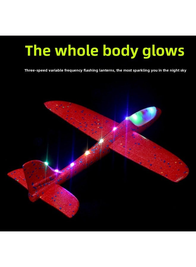 48cm Luminous Foam Aircraft Hand Throwing Aircraft Throwing Gliding Aircraft Night Market Stall Toy Supply Wholesale-Color:Non-luminous-hand-thrown Aircraft (mixed Colors)  - Image 5