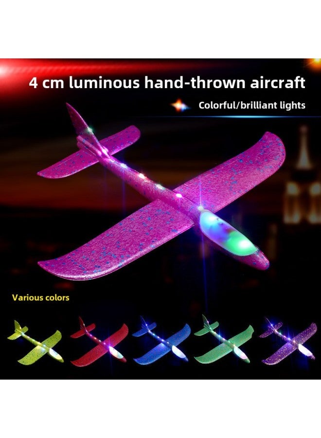48cm Luminous Foam Aircraft Hand Throwing Aircraft Throwing Gliding Aircraft Night Market Stall Toy Supply Wholesale-Color:Non-luminous-hand-thrown Aircraft (mixed Colors)  - Image 3