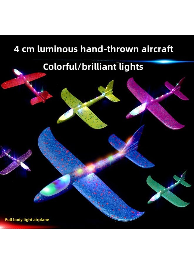 48cm Luminous Foam Aircraft Hand Throwing Aircraft Throwing Gliding Aircraft Night Market Stall Toy Supply Wholesale-Color:Non-luminous-hand-thrown Aircraft (mixed Colors)  - Image 2