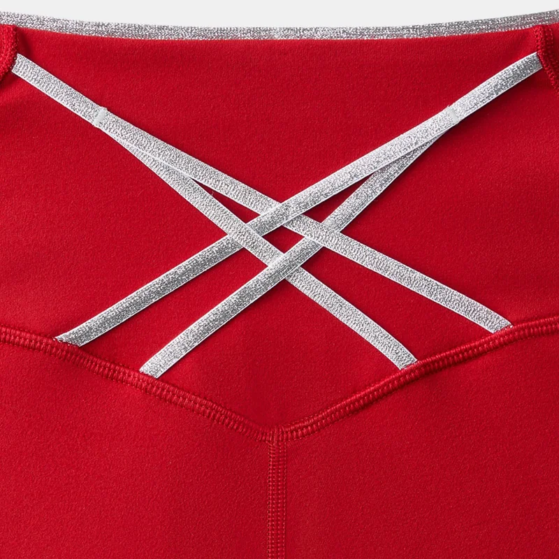 Fabletics Red Women's Boost PowerHold Training Leggings for Women | Best Price UAE