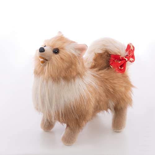 CU-MATE CUMATE 115 Inch Pomeranian Puppy Toys Dog Plush Stuffed Animal Realistic Dog Plush Toy Pet Present Gift - Image 1