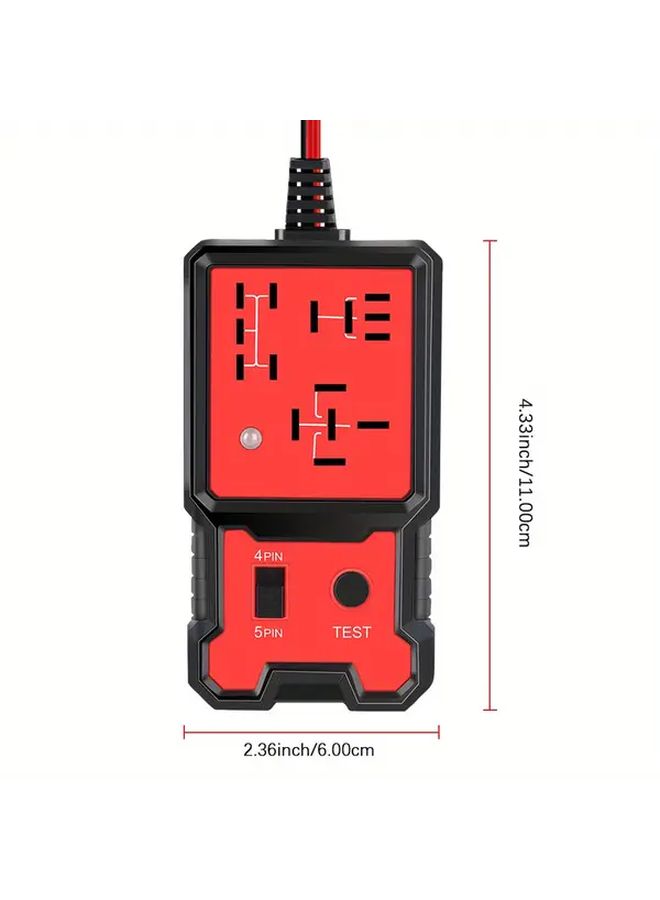 12V Car Battery Checker Electronic Relay Tester Universal 1pc - Image 2