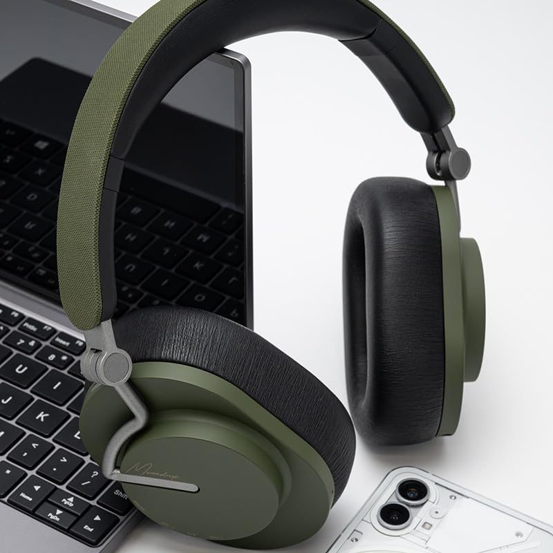 Moondrop Edge Full-Scene Immersive Series Hi-Fi Portable Wireless ANC Headphone Foldable Lightweight Headphone (Green) - Image 3