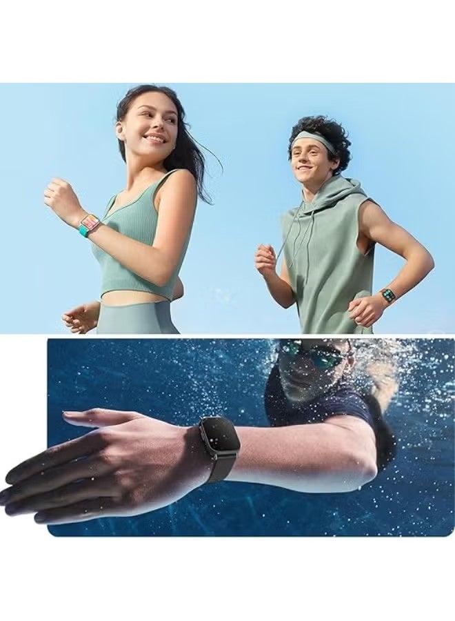 4 Pcs Silicone Strap Compatible with Redmi Watch 5 Active/Redmi Watch 5 Lite(Black + Blue + Green + White） - Image 4