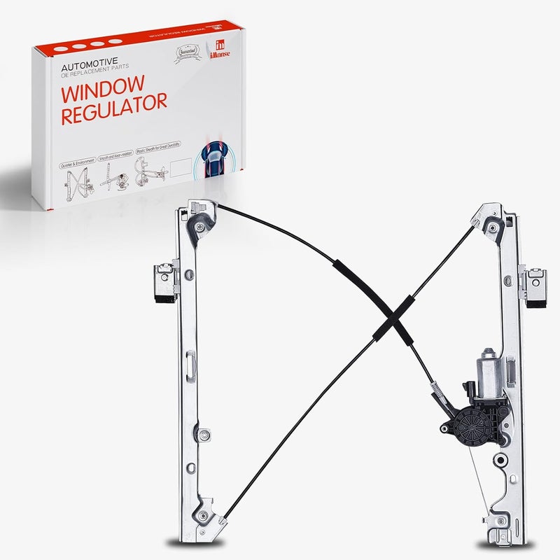 iMonse Front Passenger Right Side Power Window Regulator with Motor for Chevy Silverado Tahoe GMC Yukon XL Sierra Escalade 2000-2006 - Image 1