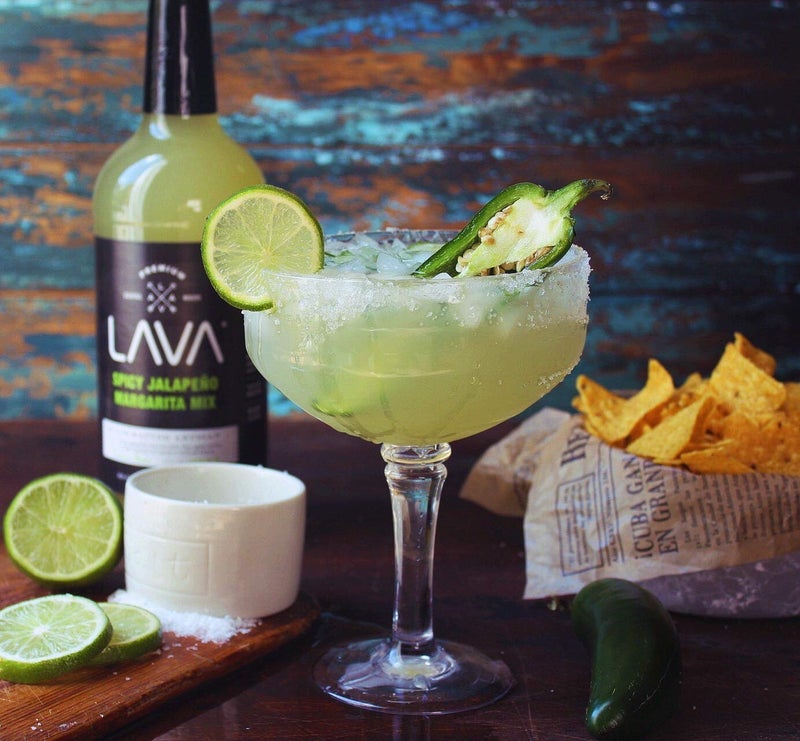 LAVA Premium Spicy Jalapeño Margarita Mix by LAVA Craft Cocktail Co., Made with Real Jalapeños, Agave Nectar, Key Limes, Lots of Flavor and Ready to Use, 1-Liter Glass Bottle - Image 3