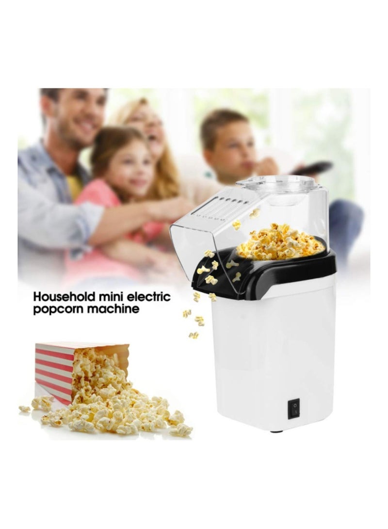 Macon DLC PC149 Popcorn Maker – Hot Air Electric Popcorn Machine, Oil-Free & Fast Cooking – White and Black - Image 2