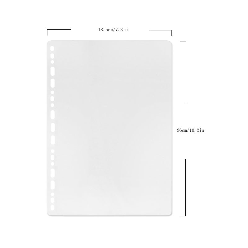 Zelten 4 Pack B5 19 Holes Binder Divider Plastic Binder Divider Waterproof 19 Holes Divider for Personal Organiser (Divider, B5) - Image 2