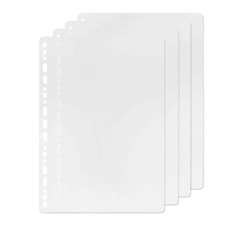 Zelten 4 Pack B5 19 Holes Binder Divider Plastic Binder Divider Waterproof 19 Holes Divider for Personal Organiser (Divider, B5) - Image 1