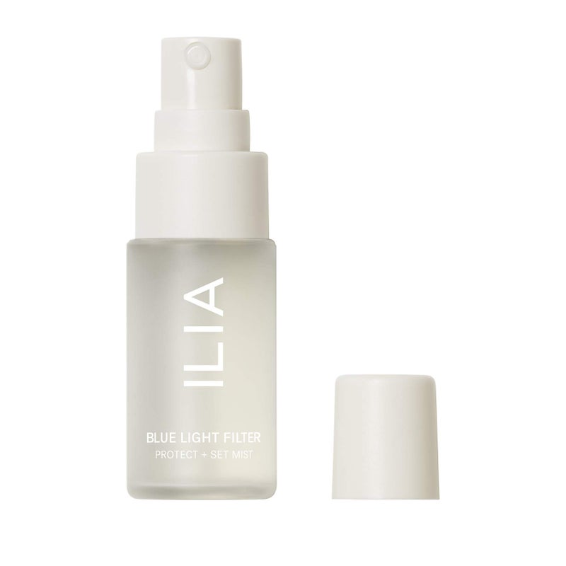 ILIA  Blue Light Face Mist  3in1 Hydrate Defend Set Makeup  UltraFine NonSticky Weightless  Gluten  SiliconeFree  NonToxic Vegan CrueltyFree Clean Travel Size 047 fl oz  14ml