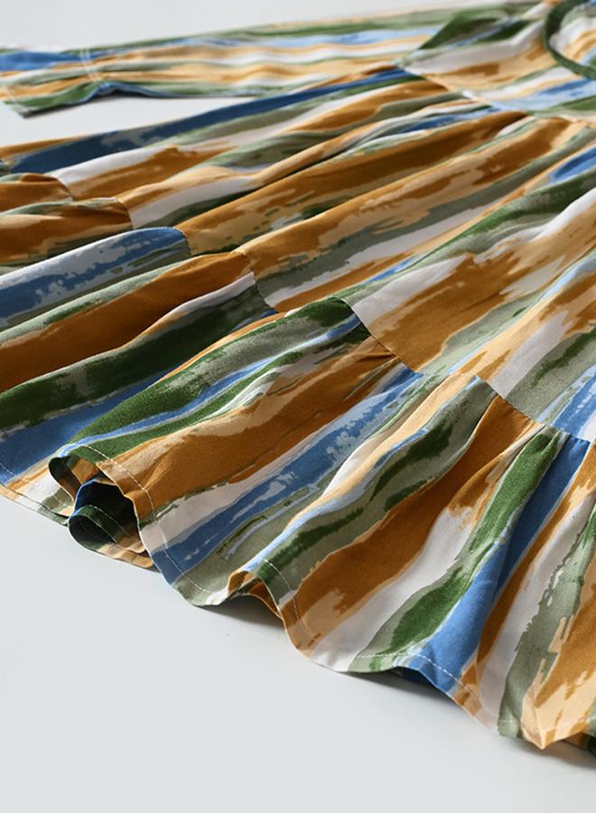 بيلا مودا فستان مخطط متعدد الطبقات - Image 5