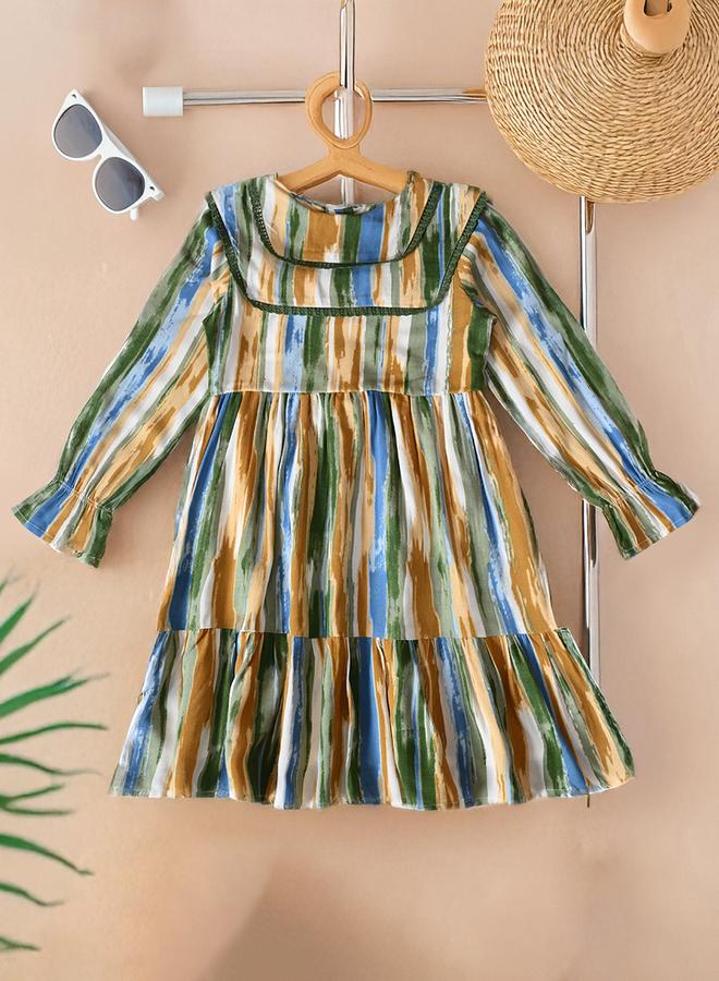 بيلا مودا فستان مخطط متعدد الطبقات - Image 1