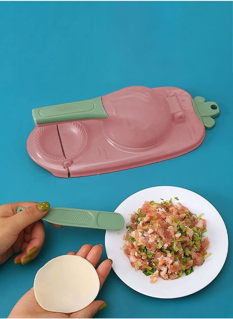 Generic - 2 in 1 Dumpling Maker And Dough Presser, Dough Pressing And Wrapping Modern Dumpling Tool, Perfect For Making Qatayef, Fatayer, Wonton, Empanada, Pierogies, Ravioli And Much More, Convenient And Quick - Image 1