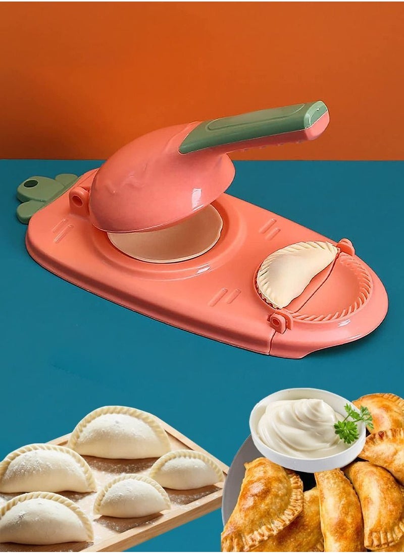 Generic - 2 in 1 Dumpling Maker And Dough Presser, Dough Pressing And Wrapping Modern Dumpling Tool, Perfect For Making Qatayef, Fatayer, Wonton, Empanada, Pierogies, Ravioli And Much More, Convenient And Quick - Image 1