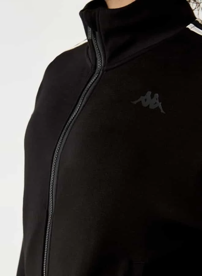 Kappa Kappa Logo Detail Sweatshirt with Long Sleeves and Pockets