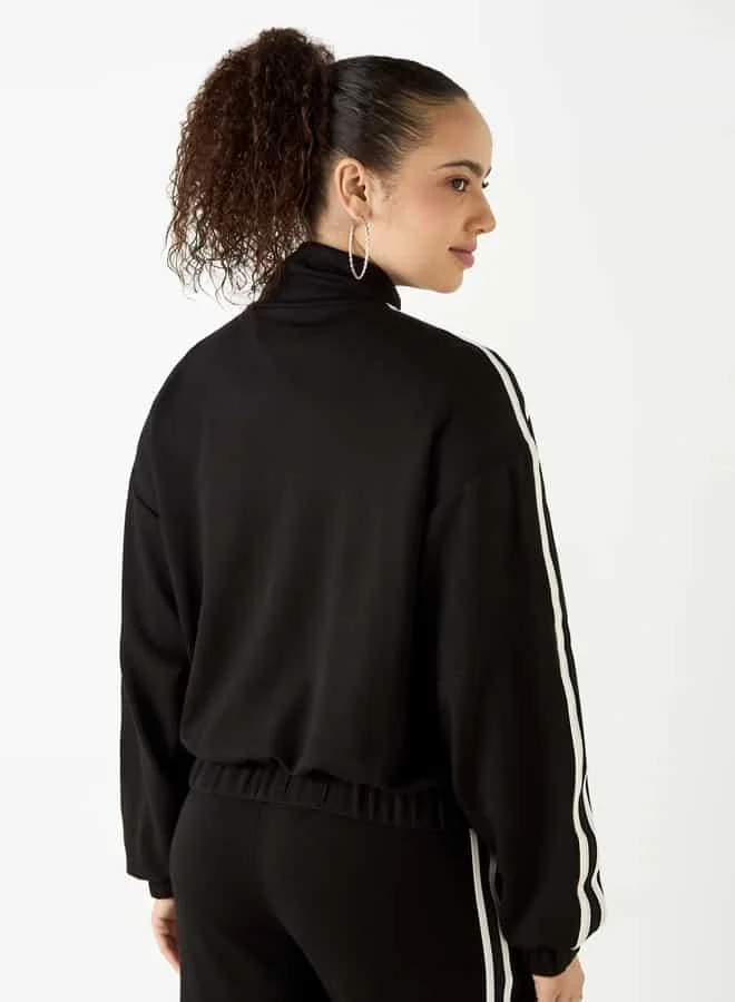 Kappa Kappa Logo Detail Sweatshirt with Long Sleeves and Pockets