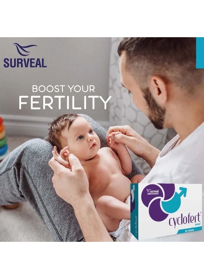 Cyclofert Male FC Tablets 60’s – Male Fertility Support, Sperm Health & Vitality Booster - Image 5