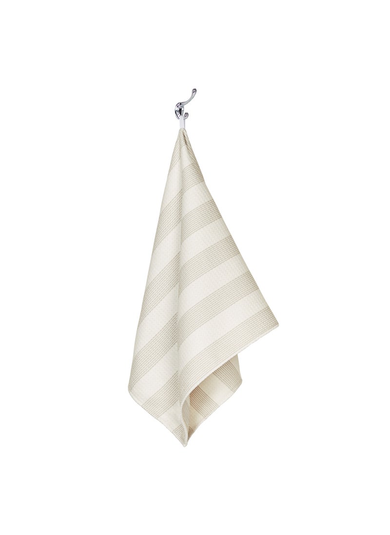 Dock & Bay Dock & Bay Bath Towel, Waffle Fabric Shower Towel for Home, Quick Dry, Super Absorbent, 100% recycled, Extra Large (180 x 90 cm)  - Coconut Cream  - Image 4