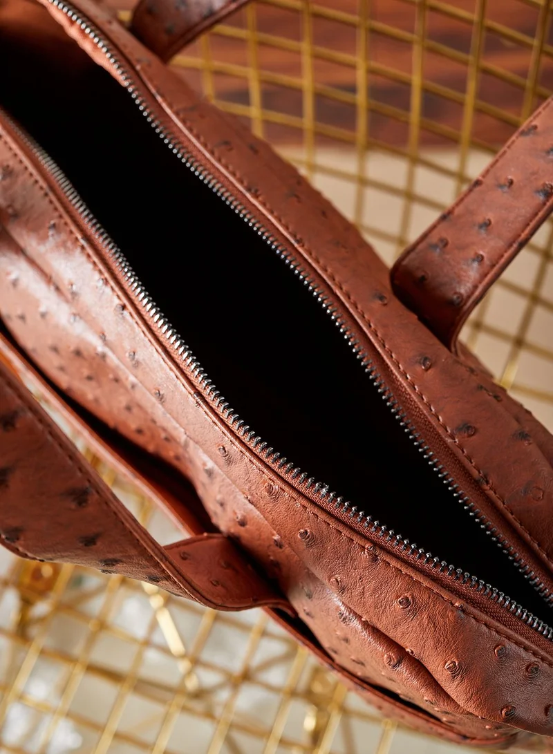 Seventy Five 15" Ostrich Laptop Bag