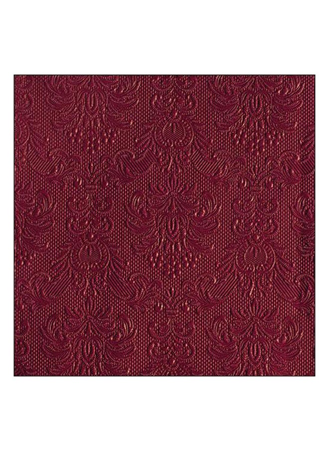 Ambiente - Ambiente Large Embossed Napkins, Bordeaux - Image 1